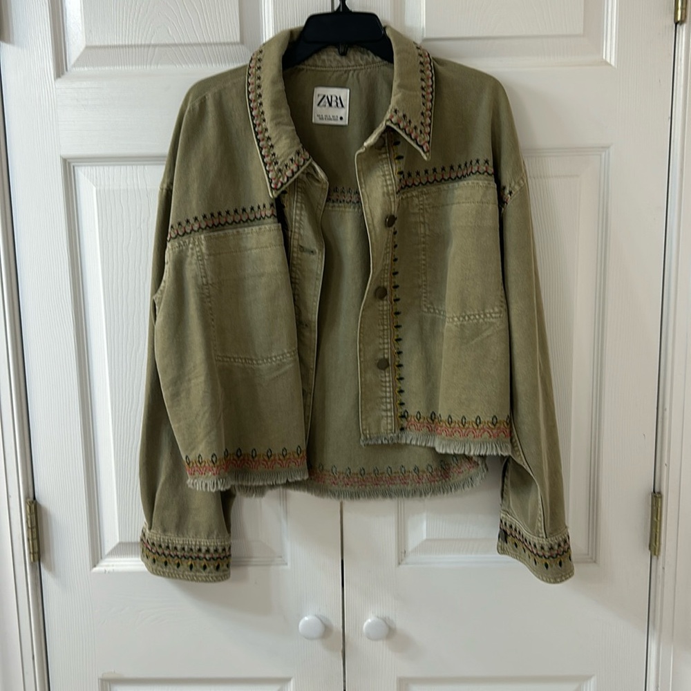 Zara embroidered jacket